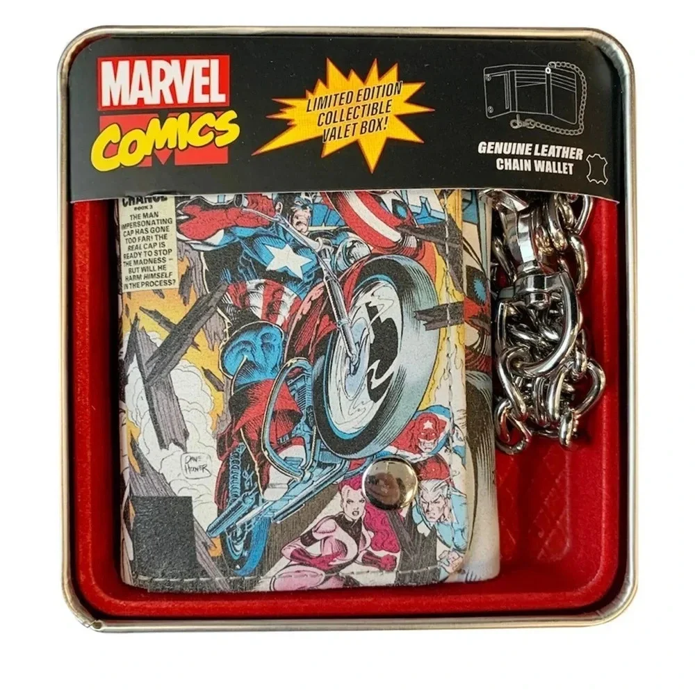 🍄HOST PICK🍄 MARVEL Captain America Ride Chain Wallet, Multi, NWT